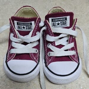 Converse Kids' Burgundy All Star Sneakers